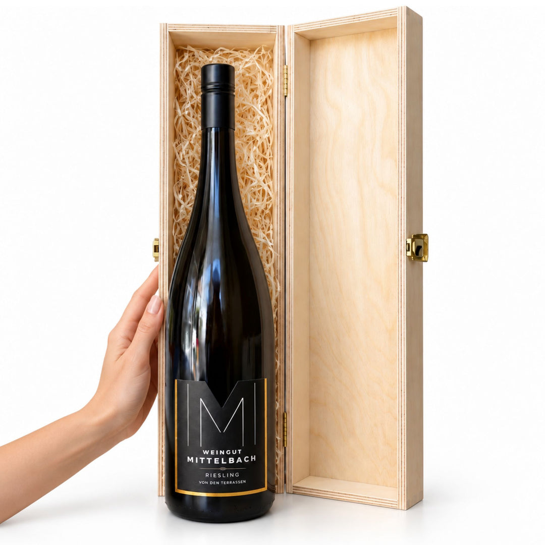 Riesling von den Terrassen Kremstal DAC – Magnum in Wooden Crate