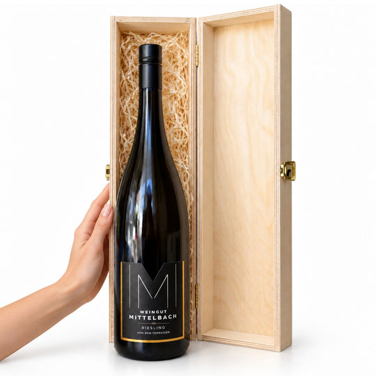 Riesling von den Terrassen Kremstal DAC – Magnum in Wooden Crate