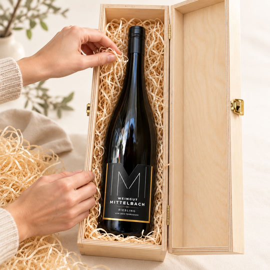 Riesling von den Terrassen Kremstal DAC – Magnum in Wooden Crate