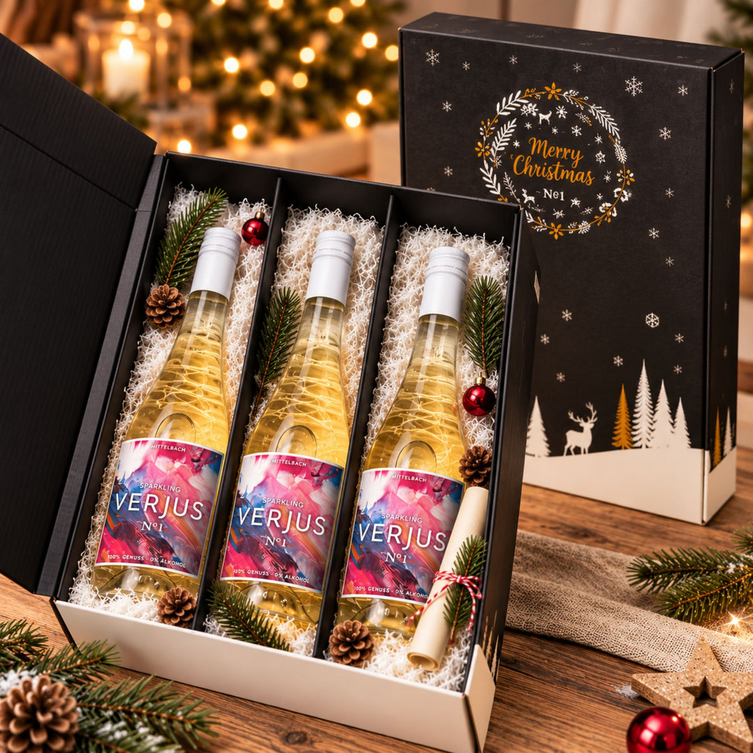 Verjus Sparkling 3er Weihnachtspaket – Alkoholfrei