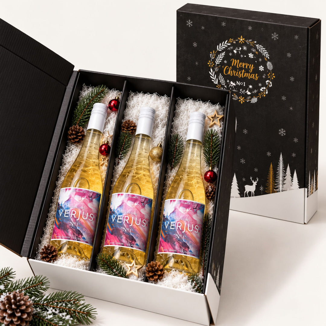 Verjus Sparkling 3er Weihnachtspaket – Alkoholfrei